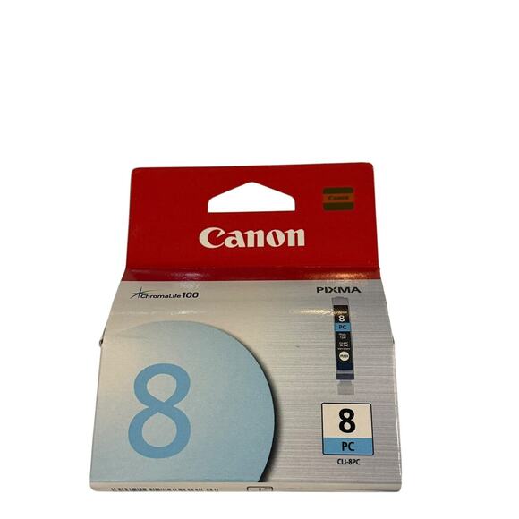 Original‎ Canon ChromaLife100 Pixma 8 PC Cli-8pc Light Blue - Picture 1 of 3